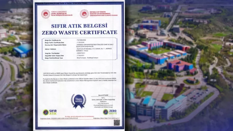 KBU Sifir Atik Belgesini 5 yil daha yeniledi