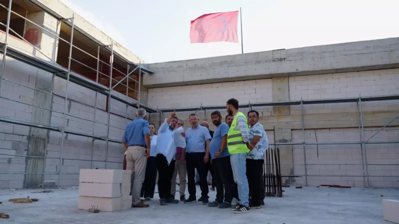 KBUde spor salonunun yapimi devam ediyor