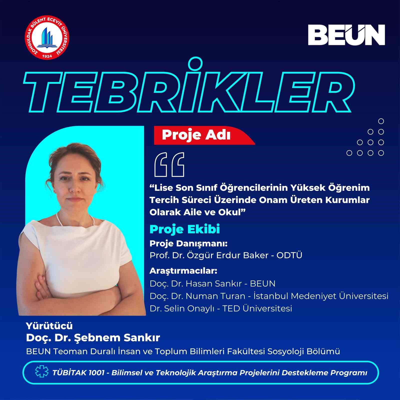 beun akademisyenlerinden yuksekogrenim tercih sureclerine yonelik tubitak 1001 projesi