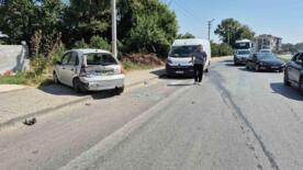 minibusle otomobilin karistigi kazada otomobil yoldan cikti 1 yarali FL19e8Wa