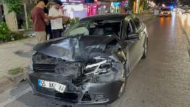 samsunda otomobil hafif ticari araca arkadan carpti 1 yarali 8g2MRVc7
