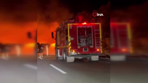 tem otoyolunda yolcu otobusu alev topuna dondu 4p5ZKjlW