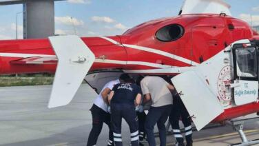 tokatta tedavi goren yasli kadin helikopter ambulansla konyaya sevk edildi CABPFH3K