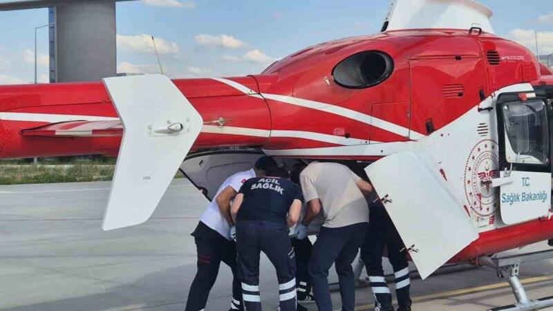 tokatta tedavi goren yasli kadin helikopter ambulansla konyaya sevk edildi CABPFH3K