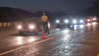 trafik polislerinden gece denetimi AUDBVTS3