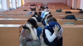 KBU Tip Fakultesinde deprem ve yangin tatbikati2
