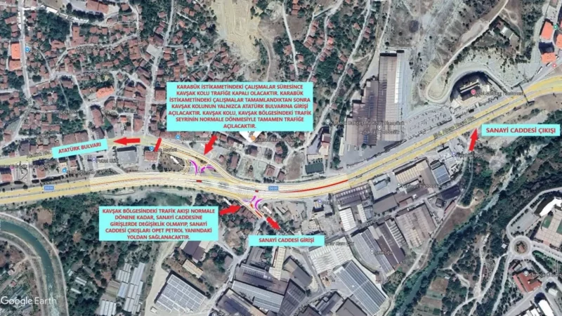 Kurtulus Kavsaginda trafik duzenlemesi basliyor