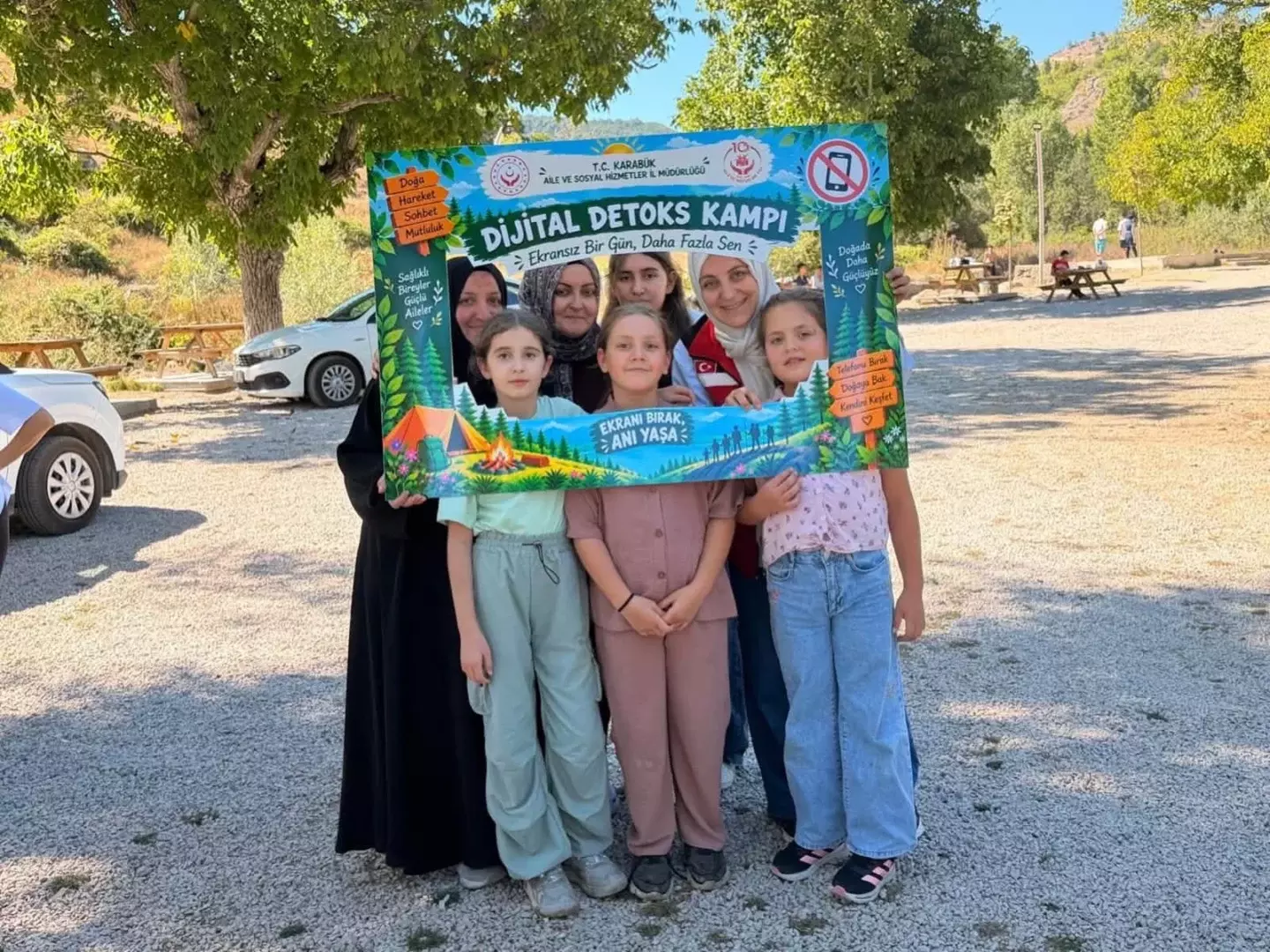 Eskipazar’da Aileler Dijital Dünyaya Mola Verdi