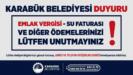 karabuk belediyesinden vatandaslara zamaninda odeme cagrisi JwDOQKiX