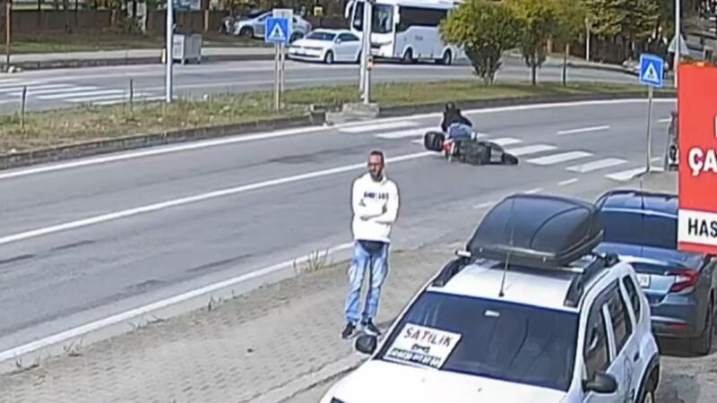 kirmizi isigi son anda fark etti motosikletten dustu rsLp6xra