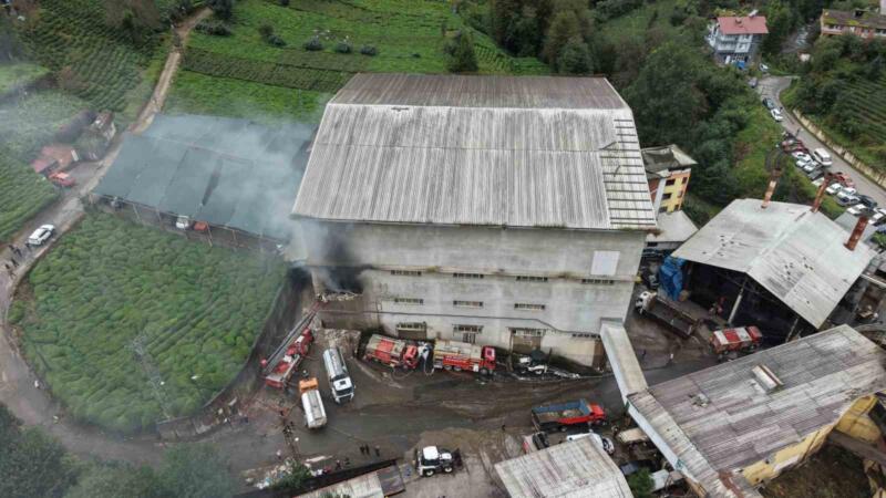 rizede cay fabrikasinin ambalaj deposunda yangin jdOTShKk