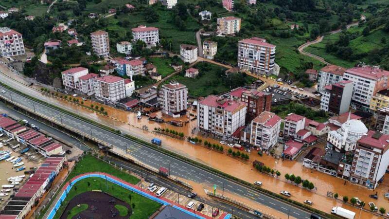 rizenin iyidere ilcesinde selin ortaya cikardigi manzara havadan goruntulendi c7Ux3FYt