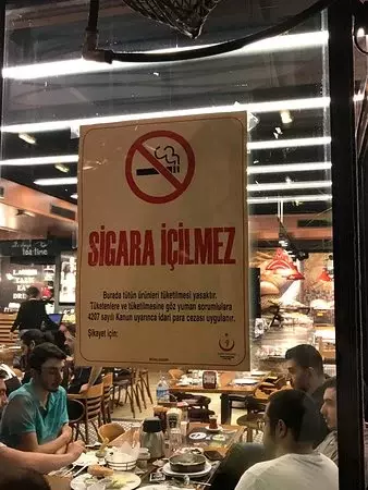 sigara icilmez afisi